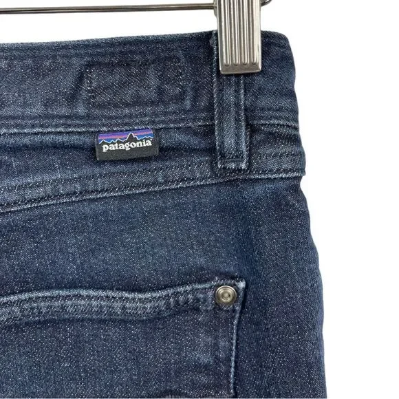 PATAGONIA Organic Cotton Stretch Slim Fit Midrise Indigo Cargo Jeans Size 25 - Picture 5 of 10